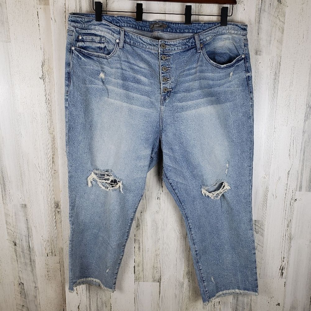 Torrid Stovepipe Distressed Jeans Sz 28 - Picture 2 of 6